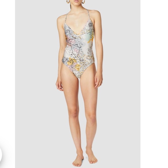 Derek Lam 10 Crosby Laced Back Adriatic One Piece - Picture 4 of 14